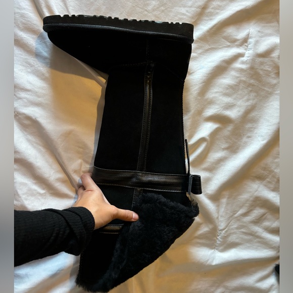 UGG Genevieve over the knee bow boots black. Size 6. New - Picture 9 of 15